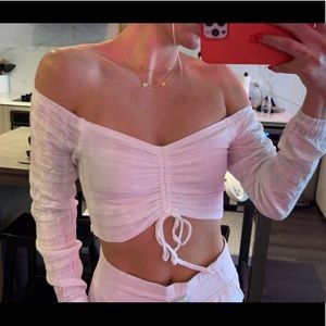 Storia White Crop Top